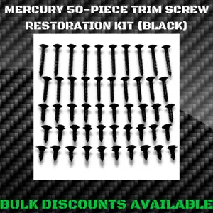 1957+ Mercury Commuter Interior Dash Bezel Exterior Molding Trim SCREW KIT OEM - Foto 1 di 2