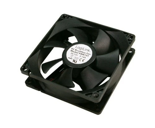 LogiLink - Gehäuselüfter 80x80 Y- Stromkabel schwarz