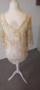 Boho Bluse Strand Beige Gr.M/L - Bild 1 von 3