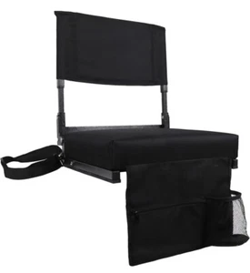 Stadium Seat with Back Support Thick Memory Foam Cushion High Bleacher Chair (cc - Picture 1 of 8