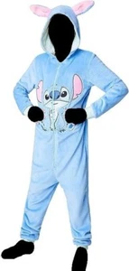 Lilo & Stitch by Disney One Piece Plush Boys Girls 9-10 Yrs Fleece Pyjamas NWT! - Picture 1 of 2