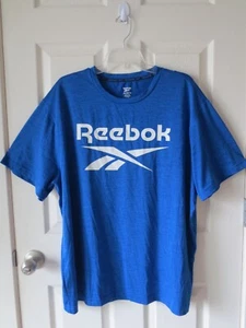Reebok T-Shirt Herren Gr. XXL Blau Kurzarm - Bild 1 von 10