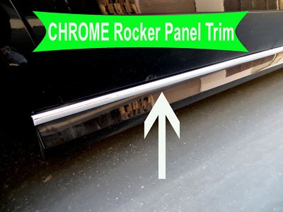 Fit 2005-2018 Volkswagen Chrome SIDE ROCKER PANEL Trim Molding Kit 2PC - Image 1 of 2