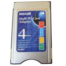 Maxell 4 in 1 Multi Card Reader PC CARD Adapter for SM SD MMC Memory Stick card