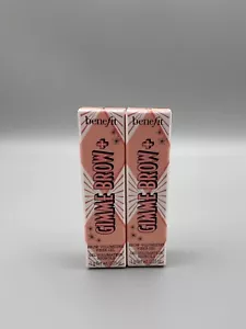 2x Benefit Gimme Brow 4~Warm Deep Brown 2~Golden Blonde Brow Fiber Gel Travel sz - Picture 1 of 4