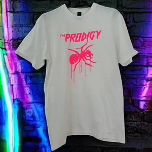 THE PRODIGY - T-Shirt weiß & neonpink - Small - 4XL - inoffiziell - inspiriert von - Bild 1 von 5