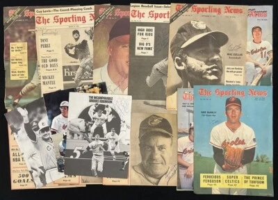 (15) Baltimore Orioles Autographed Magazine Pages McNally Brooks Boog Weaver - Image 1 of 4