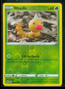 Pokemon WEEDLE 002/073 - Champion's Path - Rev Holo - - MINT - Picture 1 of 1