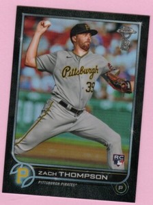 2022 Topps Chrome Ben Baller #30 Zach Thompson RC Pittsburgh Pirates
