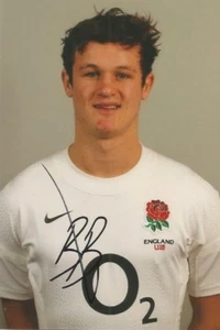 ENGLAND & ULSTER RUGBY UNION: BILLY BURNS SIGNED 6x4 PORTRAIT PHOTO+COA - Picture 1 of 1