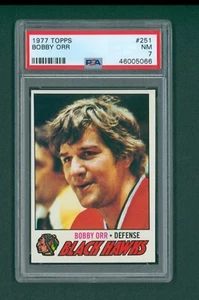 1977 Topps Hockey Card - #251 Bobby Orr, PSA 7 NM - Bild 1 von 2