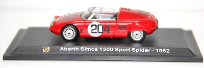 METRO USATO 1:43 AUTO DIE CAST ABARTH SIMCA 2000 GT 1963 ROSSO      EDI 14 VARIE - Immagine 1 di 4