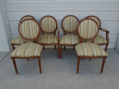 Комплект из 6 обеденных стульев медальон французский Louis VXI страны грузинский шесть бальный зал шесть - Изображение 1 из 4