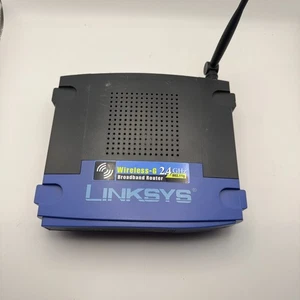 Router de banda ancha Cisco Linksys Wireless-G WRT54G, 4 puertos, 54 Mbps, con adaptador - Imagen 1 de 6