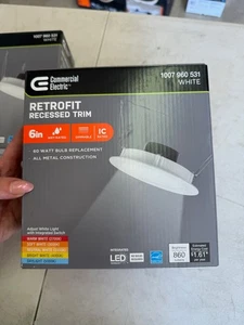 Integrated LED 6-inch Retro Fit Ultra Slim Selectable Color Recessed Light. 2 pk - Picture 1 of 5