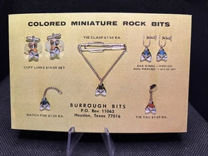 POSTCARD: Colored Miniature Rock Bits Burrough Bits Houston Texas N2 - Picture 1 of 2