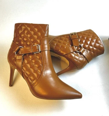 Botines de tacón de aguja marrón Magdalena New York & Co para mujer / talla 7 1/2 Foto 1 de 4