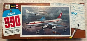 VINTAGE REVELL CONVAIR CORONADO 990 NEW OLD STOCK From 1961! 100% Complete! - Picture 1 of 4