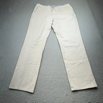 Bonobos Pants Mens 34x30 Beige Slim Stretch Chino Flat Front Casual Tag 36x32 - Image 1 of 4