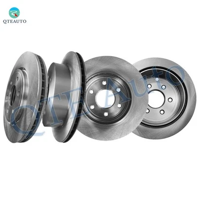 Set of 4 Front 296mm-Rear 286mm Brake Disc Rotors For 2005-2022 Nissan Frontier - Image 1 of 4