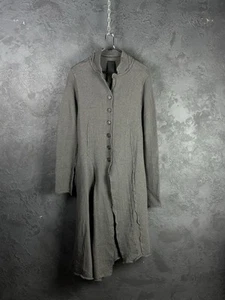 Rundholz Black Label Avantgarde langer Woll Strick Mantel Knopf Cardigan Jacke - Bild 1 von 13