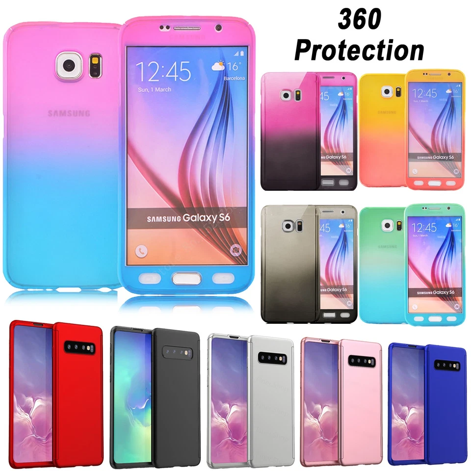 Acrylic 360 Full Body Hard Case For Samsung Galaxy S20 S6 S7 Edge S8 S9 Plus - Image 1 of 1