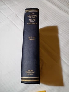 1938 PERFECT HC The Legends Of The Jews Vol. VII von Louis Ginzberg - Index - Bild 1 von 12