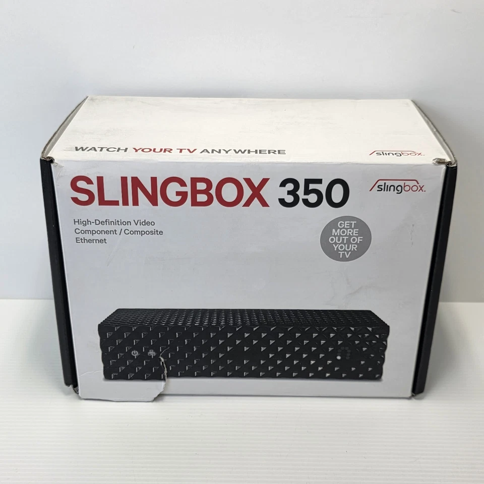 Slingbox 350 Media P{layer WATCH TV ANYWHERE Digital High Definition Video - Image 1 of 4