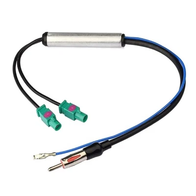 Vehicle Radio Stereo Dual Fakra to 1Din Aerial Adapter for VW - Image 1 of 4