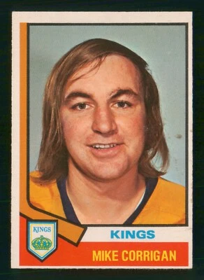 MIKE CORRIGAN 1974-75 O-PEE-CHEE 74-75 NO 37 NRMINT+         5669 - Image 1 of 2