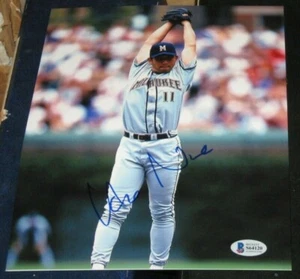 HIDEO NOMO MILWAUKEE BREWERS SIGNED 8X10 PHOTO BAS AUTOGRAPHED #S64120 JAPAN - Picture 1 of 2
