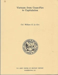 Vietnam from Cease-Fire to Capitulation, Indochina Monographs - Picture 1 of 1