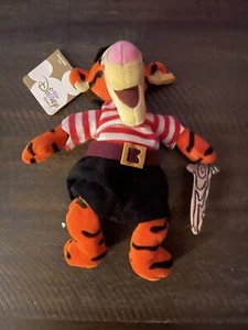 Vintage Tigger 9" Mini Bean Bag Pirate Disney Store - Picture 1 of 3