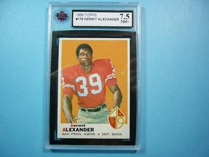 1969 TOPPS NFL FOOTBALL CARD #179 KERMIT ALEXANDER KSA 7.5 NM+ SHARP!! '69 TOPPS - Picture 1 of 2