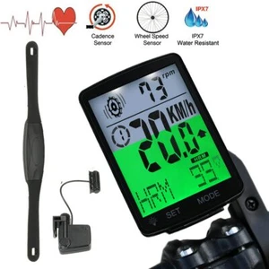 Reloj Bicicleta Odometro Sensor Cadencia, Velocímetro LCD De 2,8" Pulso Cardíaco - Picture 1 of 6