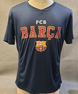 FCB Barca Blue Official Merchandise Shirt Mens Medium ~ Used  - Picture 1 of 5