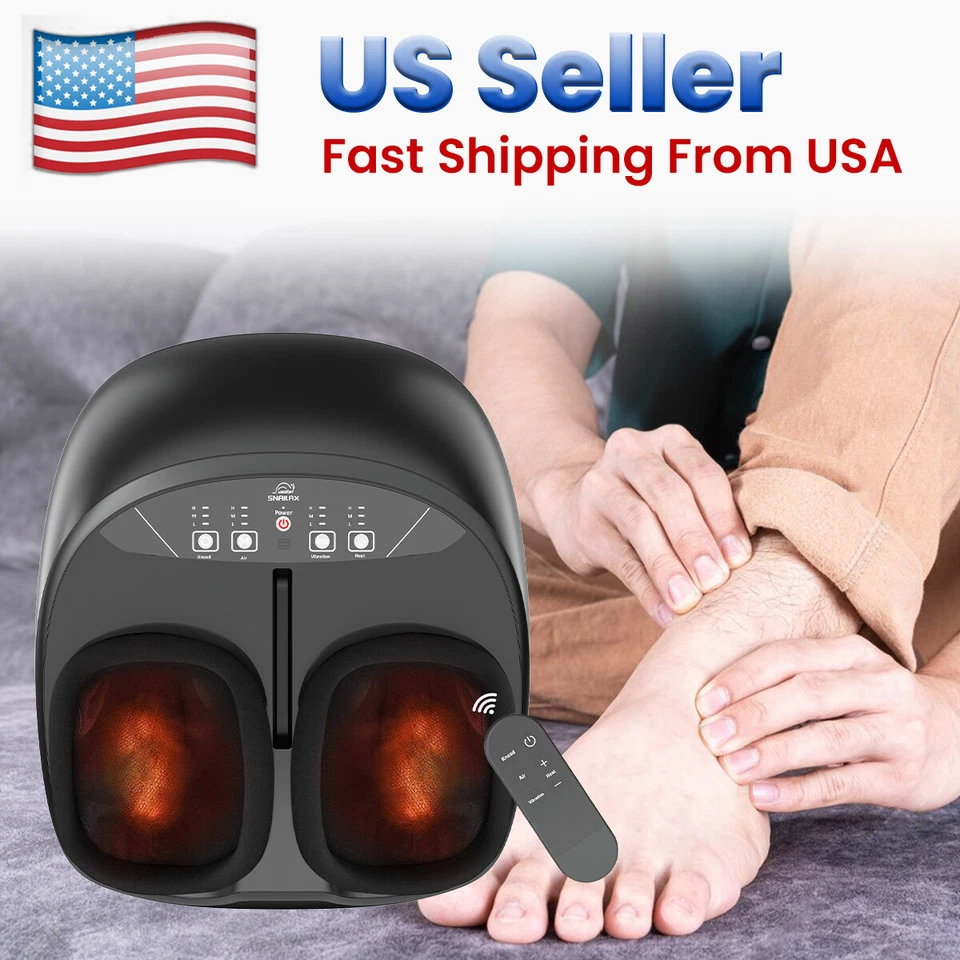 Snailax SL-527RC Electric Shiatsu Foot Massager With Heat Kneading Vibration