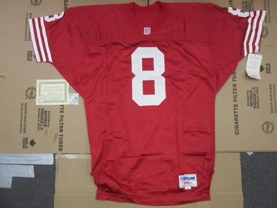 Camiseta deportiva firmada por Steve Young con autógrafo Wilson talla 46 de los 49ers de San Francisco y certificado de autenticidad de la NFL Foto 1 de 4
