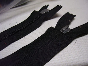 100 Stück schwarz 21,5" YKK Reverse Coil Reißverschlüsse, inkl. Schieber & Stop, kein Ziehen - Bild 1 von 3