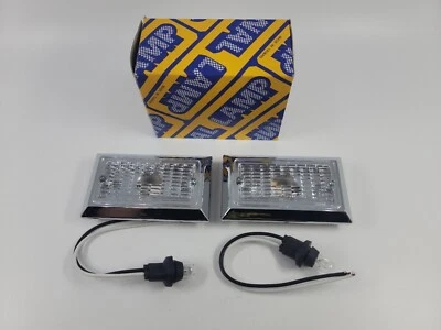 Par base cromada rectangular transparente luz marcador Bargman PN 40-41-003 nuevo Foto 1 de 2