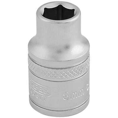 Draper Expert Quality Chrome 3/8" Square Drive 6 Point Metric Socket - 8mm - Image 1 of 4