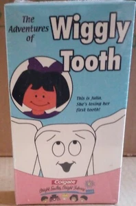 The Adventures Of Wiggly Tooth Factory Sealed VHS Video Colgate 1991 Cartoon - Imagen 1 de 8