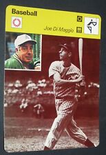 FICHE BASEBALL 1977 JOE DI MAGGIO USA YANKEES NEW YORK JOLTIN'JOE JOE D. MLB