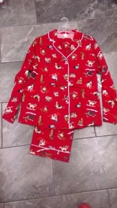 Neu mit Etikett OLD NAVY DAMEN FLANELL PYJAMA SET WINTER HUNDE GR. L GROSS. L Umstandsmode XL - Bild 1 von 2
