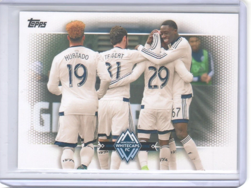 2017 Topps MLS #190 Vancouver Whitecaps Alphonso Davies RC - Flat S/H - Image 1 of 1