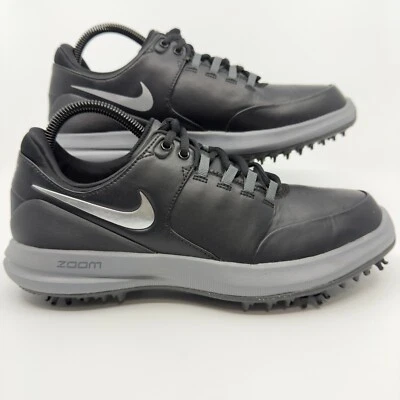 Nike Air Zoom Accurate Mens 8 Golf Cleats Black Gray Reflective Silver Shoes - Image 1 of 4