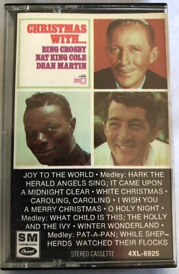 Christmas With Bing Crosby Nat King Cole & Dean Martin  Cassette Tape 4XL6925 - Image 1 of 4