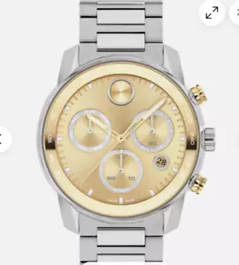 Reloj de cuarzo suizo cronógrafo acero tono dorado dos tonos Movado Bold 3600907 - Imagen 1 de 8