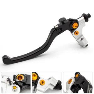 Palanca de embrague de cable izquierdo Universal Fit 300-1800CC percha 7/8" 22 mm negro y plateado - Imagen 1 de 10