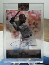 New Listing2018 Topps Clearly Authentic Domingo Santana Auto B001